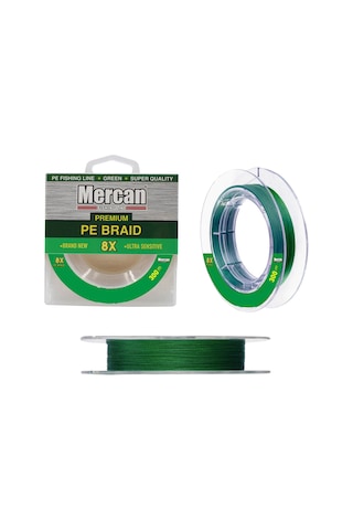 Mercan Platinum Pe 8X Örgü İp 300 M Yeşil Misina