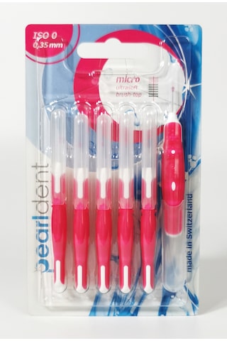 Pearldent Iso 0 Micro - 0.35 MM Kapaklı Arayüz Fırçası 6'lı