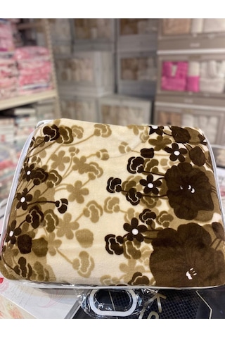 Sarar Çift Kişilik Battaniye- Bahar Kahverengi Kahve