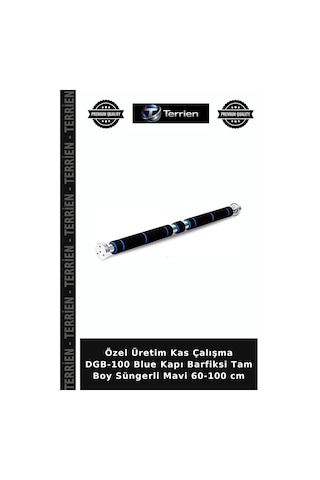 Özel Üretim Kas Çalışma Dgb-100 Blue Kapı Barfiksi Tam Boy Süngerli Mavi 60-100 Cm