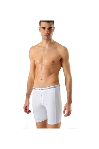 Anıt 1114 Erkek Likralı Uzun Boxer - 3 Adet