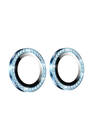 Apple Uyumlu iPhone 11 Zore Cl-06 Kamera Lens Koruyucu Mavi