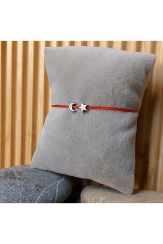 Uretti - Özlem 9422 - 5255 Ay Yıldız Temalı 5'li Paket 23 Nisan Çocuk Bilekliği - Gümüş Renk Gümüş