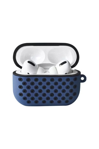 Newface Apple Airpods Uyumlu Pro 2 2.nesil Spor Delikli Kılıf - Lacivert-siyah