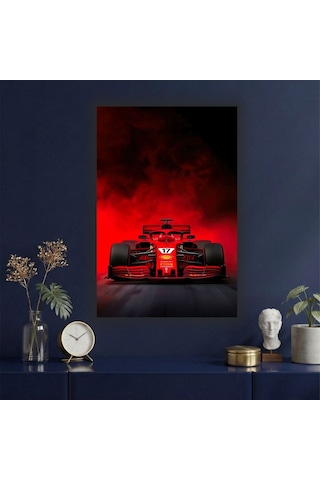 Formula 1 Motors Temalı Dekoratif Cam Tablo -15