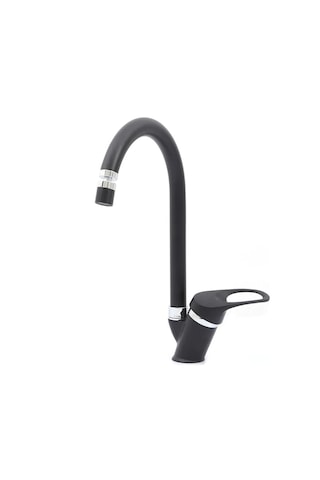 Kustar Olinda Aç Kapa Oynar Başlıklı Mutfak Eviye Bataryası Siyah