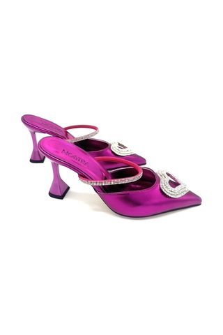 Nostra Shoes Fuşya Love Kadın Topuklu Ayakkabı-terlik Fuşya