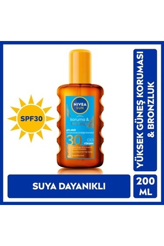 200 Ml Güneş Yağı, Yüksek Koruma Ve Bronzluk Sağlayan Formül