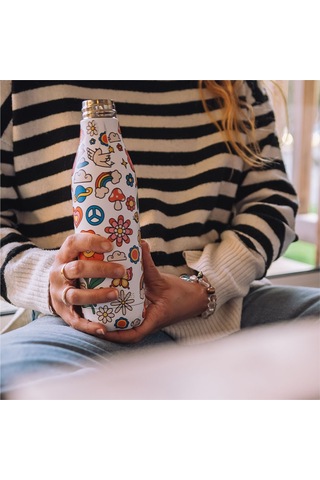 Les Artistes Paris Isı Yalıtımlı Çelik Termos Matara 500 ML Happy