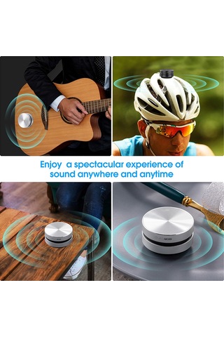 Samdoo Tws Kemiğiiletim Hoparlörü, Alüminyum Gövde, Bt5.0, 400mah Pil, Taşınabilir Mini Ses Cihazı, Gümüş 1 Adet