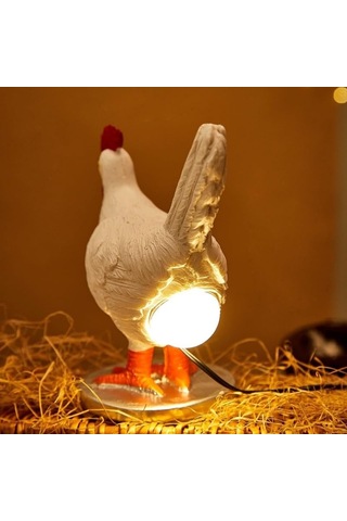 Tavuk Yumurta Lambası 3d Tavuk Yumurta Gecesi Işık Süsleme: Usb Powered Led Reçine Lambası Sıcak Işık Doğum Günü Noel Hediyesi Tavuk Lambası Tavşan Şarj Edilebilir