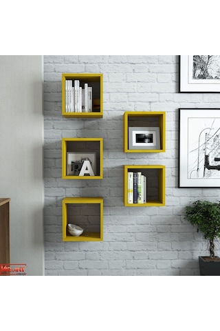 Variant Variant Box Duvar Rafı - Sarı