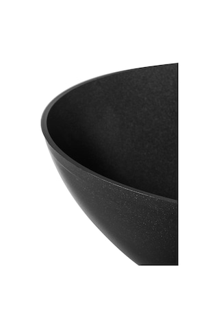 Madame Coco Titanium Professional Wok Tava - Siyah - 28 Cm Siyah