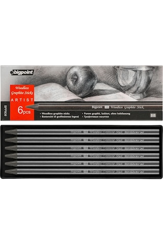 Bigpoint Grafit Kurşun Kalem 8b X 6 Adet