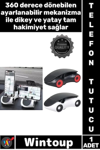 Telefontutucu Navigasyon Standı Akıllı Tutacak Araba Tasarımlı Araç İçi 360 Derece Telefon Tutucu