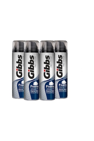 Gibbs Regular Tıraş Köpüğü 4 x 200 ML