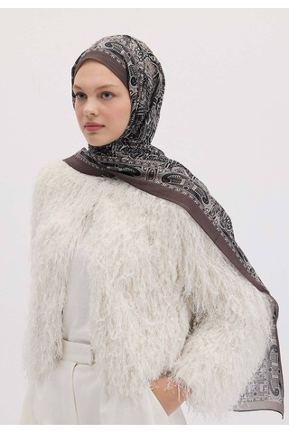 Freshscarfs Helene Desen Şal Füme gri