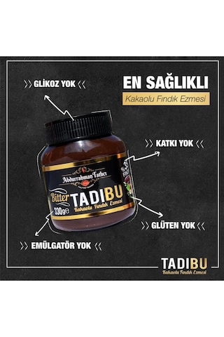 Tadıbu Bitter Kakaolu Fındık Ezmesi 330 Gr + Tadıbu Kakaolu Fındık Ezmesi 330 Gr X 3 Adet