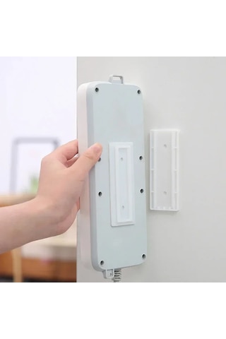 10 Adet Kendinden Yapışkanlı Masaüstü Soket Sabitleyici Asılı