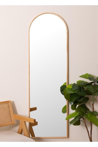 The Mia Ahşap Duvar Aynası 50x160 Cm Ahşap