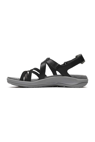 Merrell J008362 Harbor Backstrap Kadın Outdoor Sandalet Siyah Gri Siyah Gri Siyah - Gri