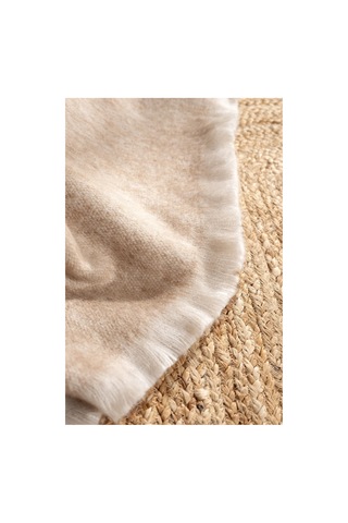 Scala Bej Tüylü Throw Battaniye 130x170