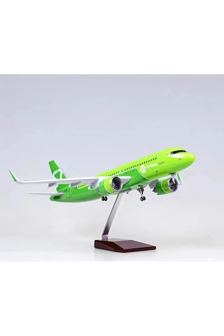 1/80 Ölçek Airbus A320 Neo S7 Airlines 47 Cm Model Uçak