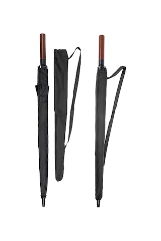 Marlux 8 Fiber Telli Rüzgara Dayanıklı Otomatik Özel Tasarım Protokol Şemsiye Siyah Mar-10135 709893 Siyah