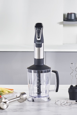 Homend Handmaid 1966h Inox Xlarge Hazneli, Çift Bıçaklı Blender Set