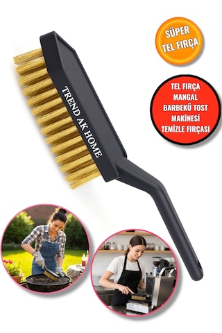 Tel Fırça-mangal Izgarası-tost Makinesi Temizleme Fırçası Barbekü Temizleme Fırçası