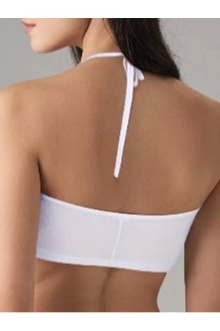 Saklımoda Kadın Beyaz Likralı Mikromodal Yarım Atlet 9132 Beyaz