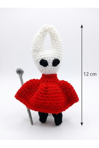 Hornet Oyun Karakteri AmigurumiÖrgü Oyuncak - Gamer Hediyelik Figür 12 Cm