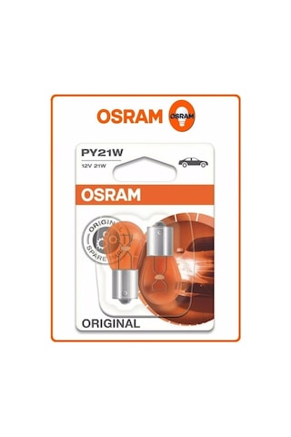 Osram 7507 Py21W 12V 21W 93 Sinyal Sarı Amber 2'Li Set N11.2578 Osram 7507 Py21W 12V 21W 93 Sinyal Sarı Amber 2'Li Set N11.2578