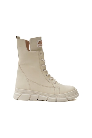 Greyder 32672 Kadın Ekru Hakiki Deri Sneaker Bot -311-ekru Ekru
