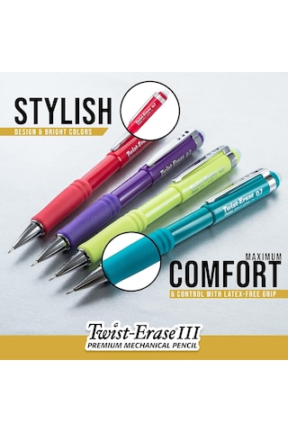 Pentel Twist-erase Iii Kurşun Ve Silgi Yedekleri Ile Mekanik Kurş Diğer