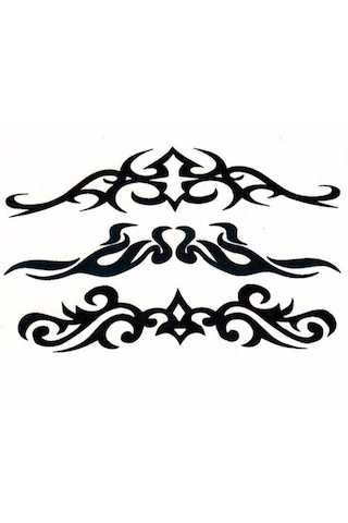 Geçici Dövme Hat Desen Sarmaşık Soyut Çizgi Gerçekçi Su Geçirmez Tattoo Kol Bilek Omuz Sırt Dövmesi