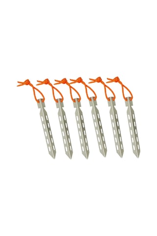 Geeroyoo 6 Adet Çelik Tente Çivi, Ultra Hafif Kamp Çivileri, Çadır Sabitleme Aksesuarı, Dış Mekan Aktivitesi İçin Pratik Ve Dayanıklı Çok Renkli