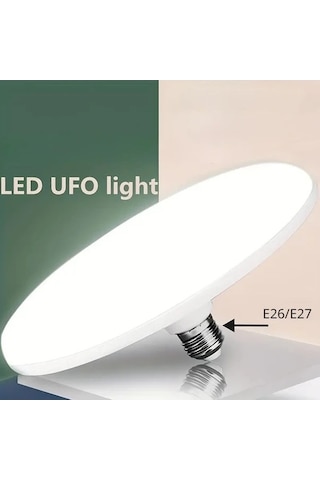 Fastbuy Fx-100 Led Tavan Lambası E27 Vidalı Yüksek Parlaklık Kablosuz Kurulum Göz Dostu Asma Ampul Yatak Oturma Odası Mutfak Ahşap