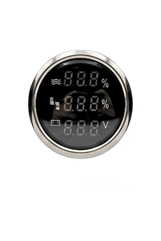 Shuıvan Dijital Seviye Göstergesi 3'lü Set Temiz - Gri - Voltaj 12v/24v-1719