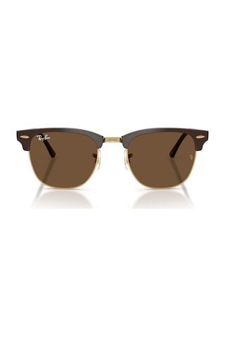 Ray-ban Rb 3016 687853 51 Clubmaster Unisex Kare Kahverengi Kemik Güneş Gözlüğü
