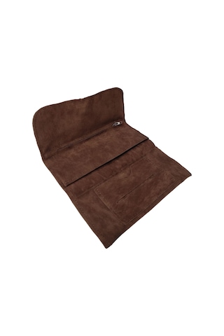 Kahverengi Süet Tütün Kesesi Çantası Tütünlük pz68