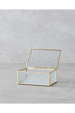 English Home Loya Cam Dekoratif Kutu 15x10x6 Cm Gold