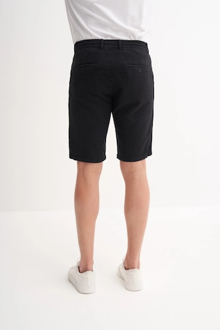 Cazador Slim Fit Dar Paça Keten Bermuda Şort 6108 Siyah