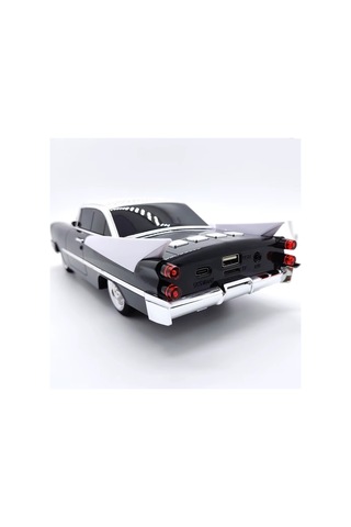 Nostaljik Araba Şeklinde Bluetooth Speaker Şarjlı Led Işıklı Kablosuz Hoparlör Fm Radyo Sd Kart Usb