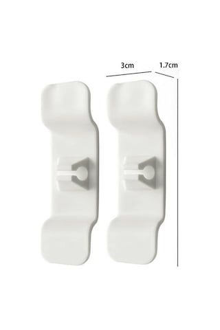 River World 6 Adet Yapışkanlı ve Klipsli Mutfak Eşyaları Kablo Toparlama Aparatları