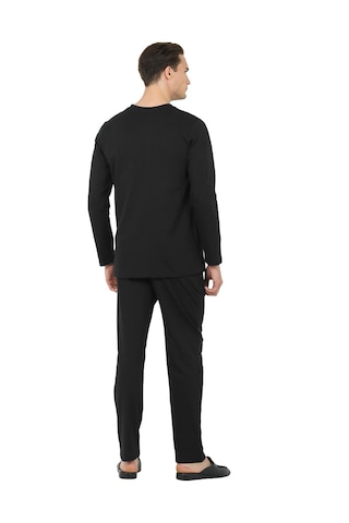 D's Damat Ds Damat Regular Fit Cotton Pijama Takımı Siyah Ds501005 R001 Siyah