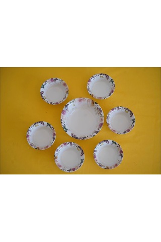 Mitra Dijital Baskılı 7'li Çerezlik Kase Şeffaf