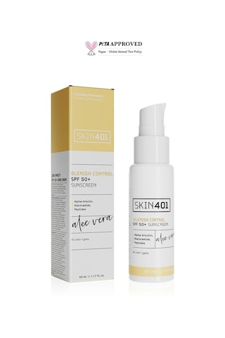 Skin401 Spf 50+ Leke Karşıtı Aloe Vera Nemlendiricili Güneş Kremi 50ml