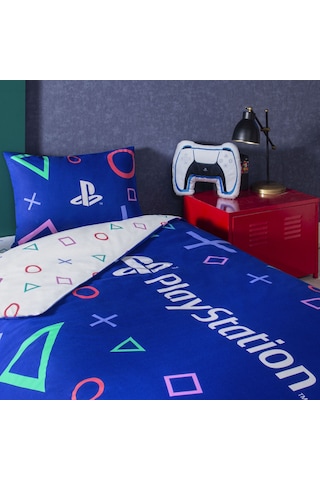 Taç Lisanslı Playstation Tek Kişilik Pamuk Nevresim Takımı 120 000000001000050868 Çok Renkli