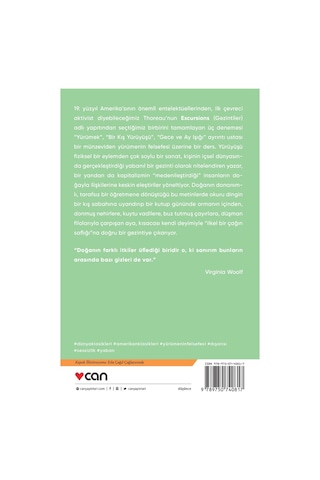 Yürümek - Henry David Thoreau - Can Yayınları